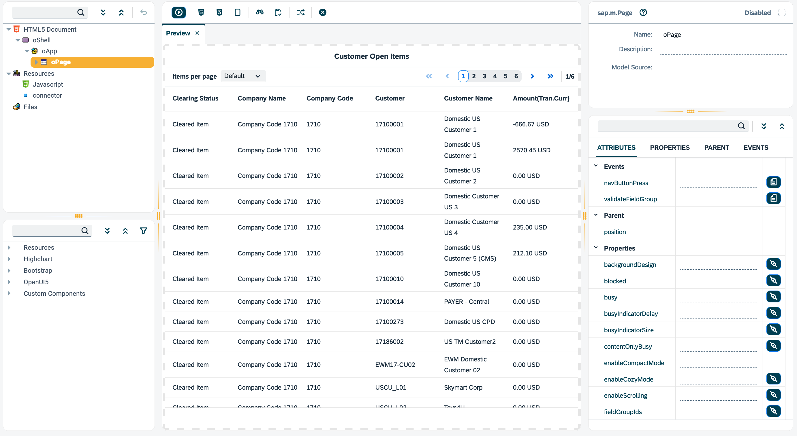 connector odata app designer example