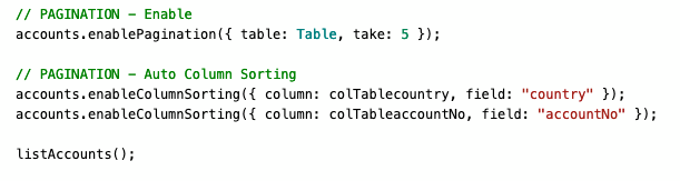 connector pagination sorting