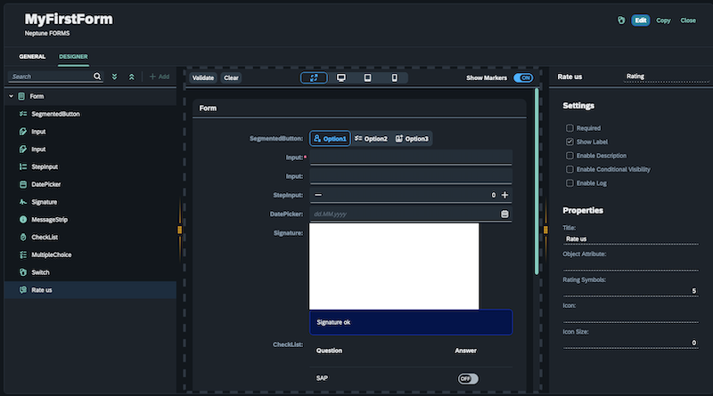 neptune forms build a simple form