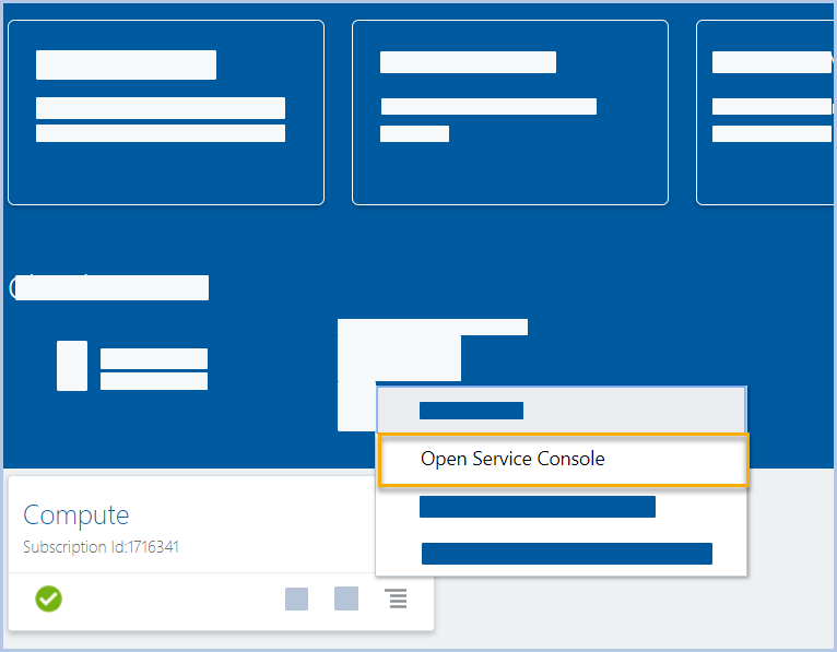 oracle service console