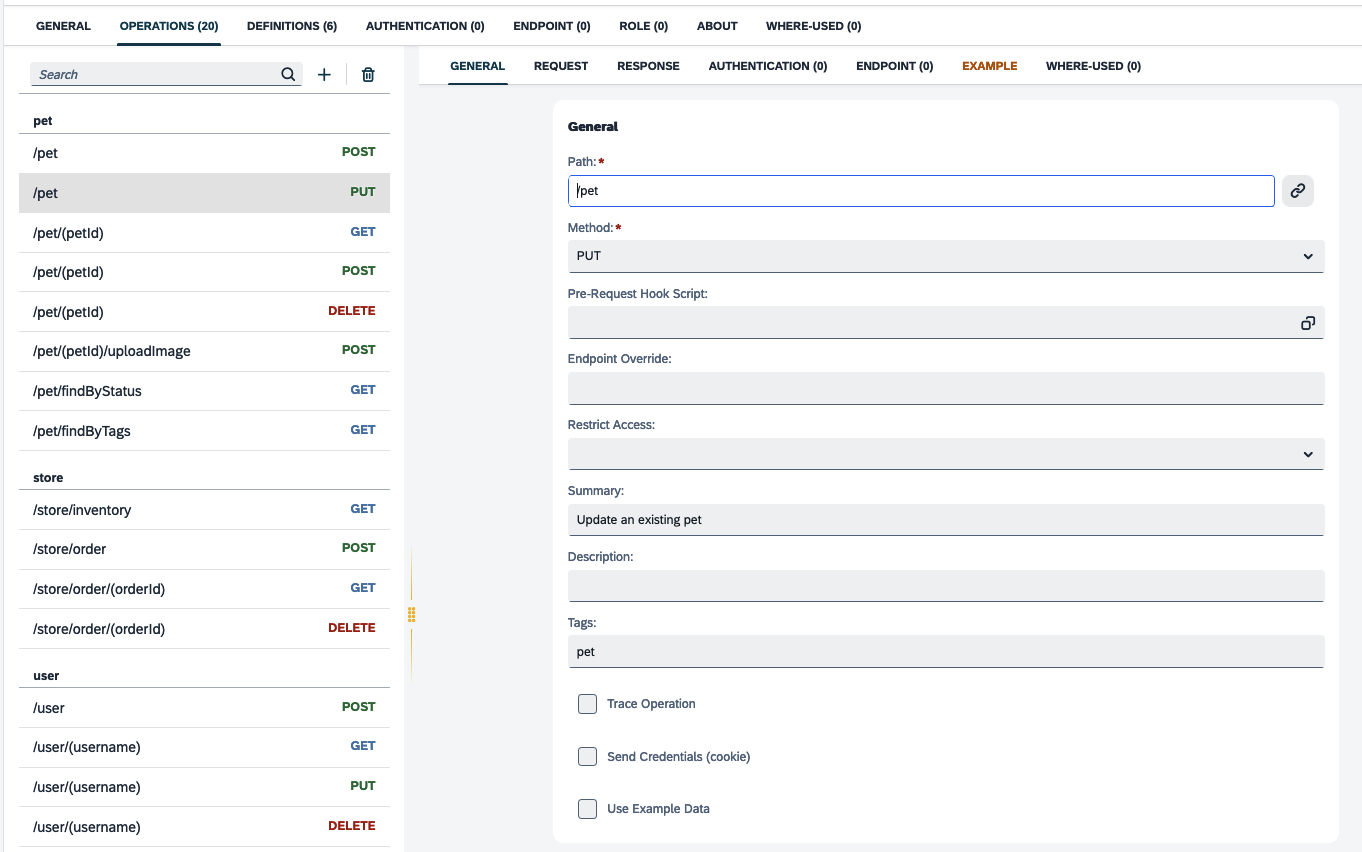 api designer api sync result