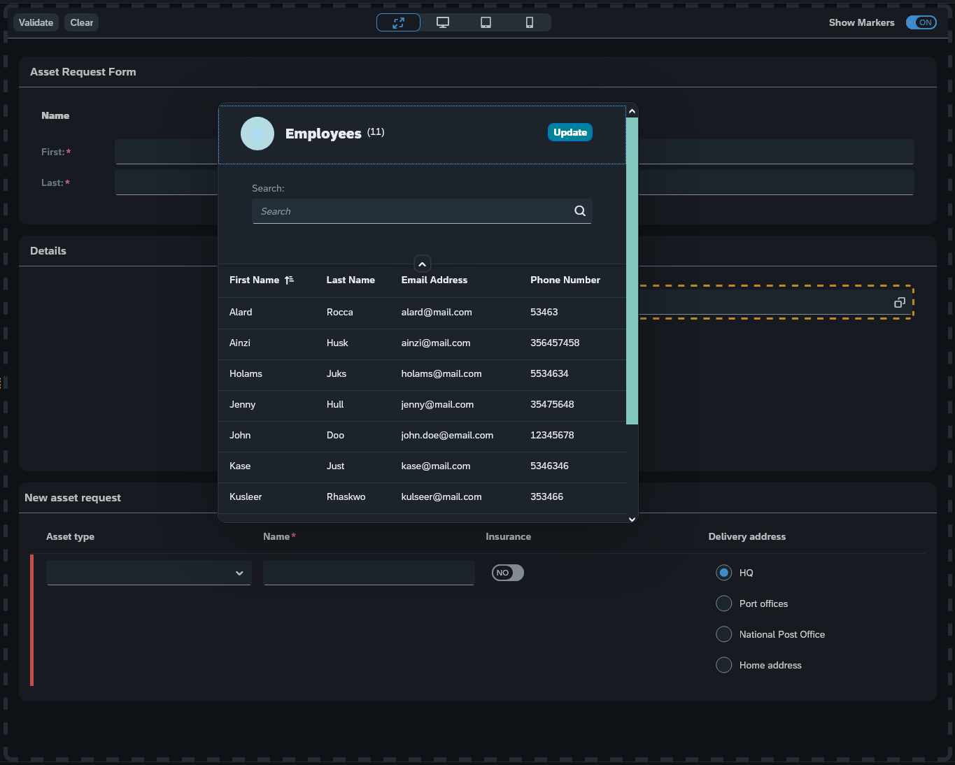 neptune forms designer adaptive in form