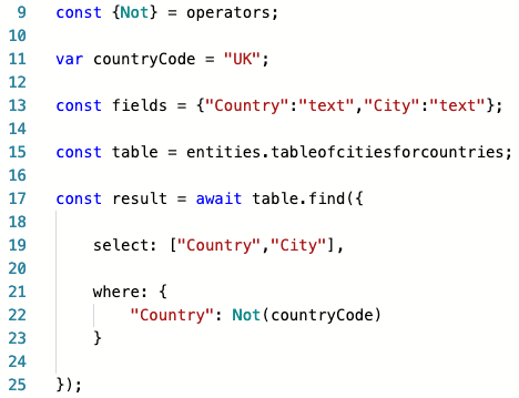 script editor key words operators declaration