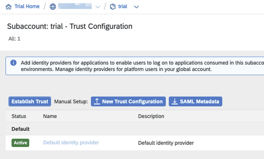 sap btp sso configure trust