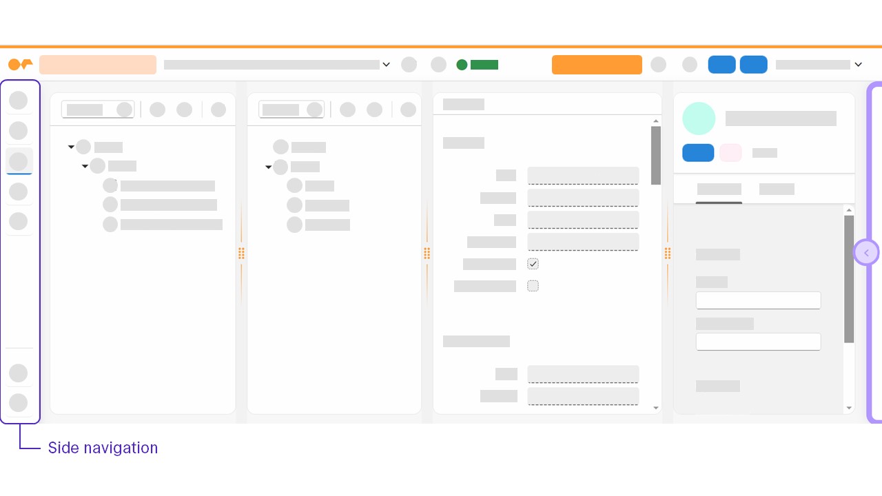 adaptive designer side navigation