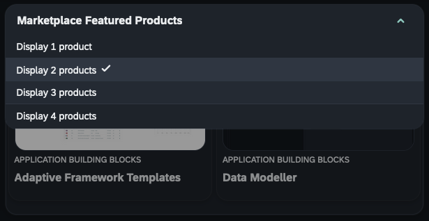 cockpit components marketplaceConfig