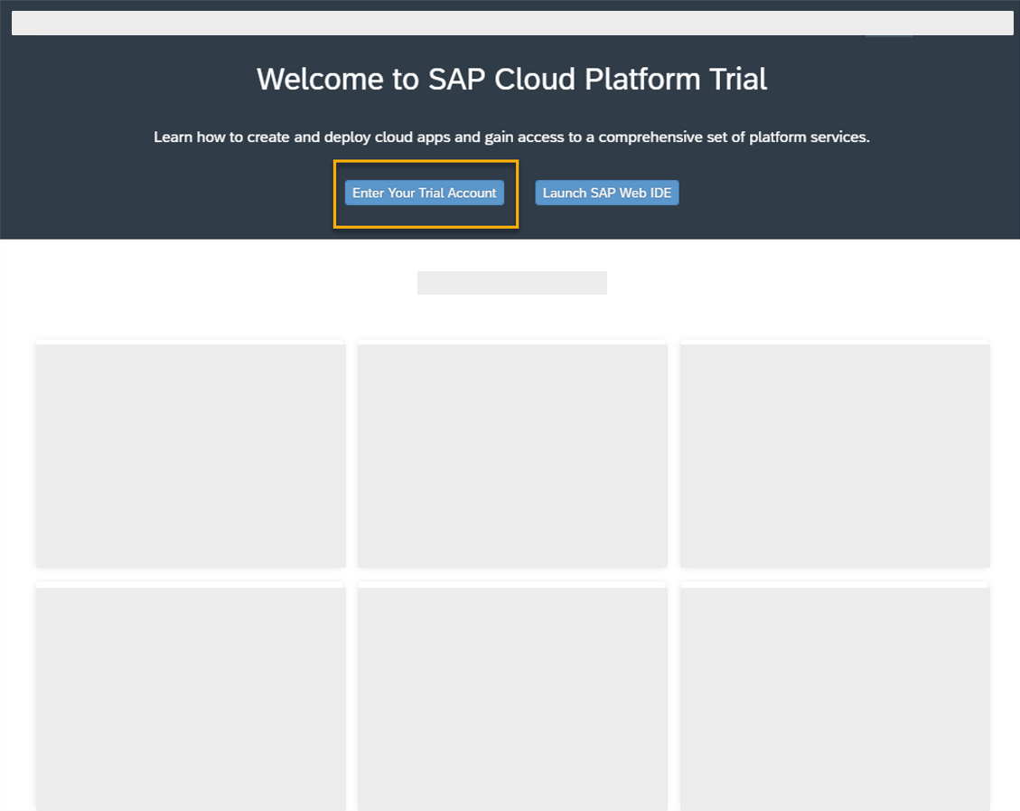 sap trial account