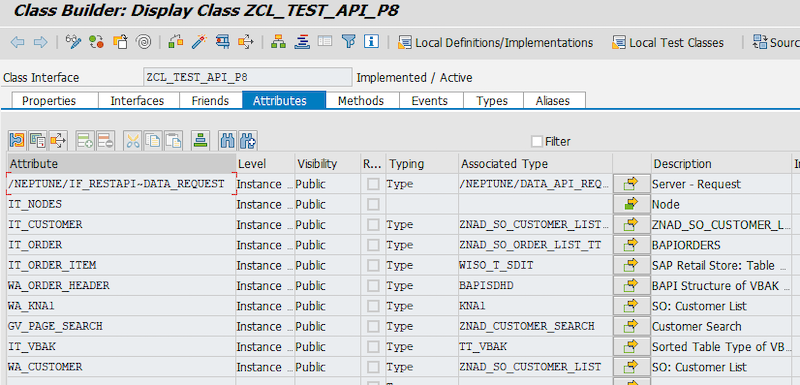 api designer attributes