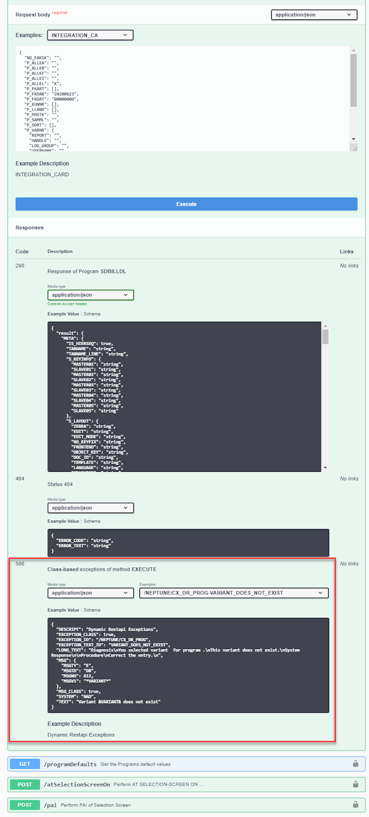 exceptionHandling Example Class Response