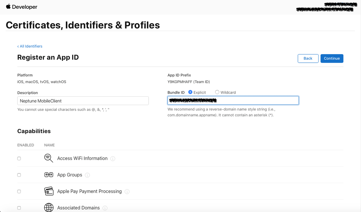 mobile client mbs IOS key creation10