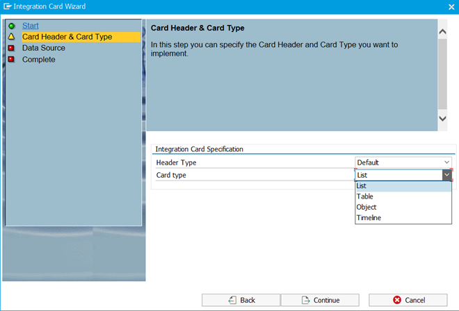 sap edition integration card wizard