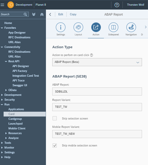 api factory ABAP report