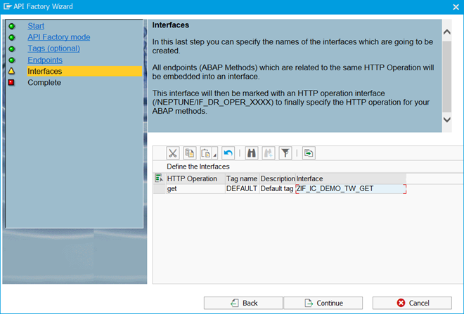 sap edition API factory wizard4