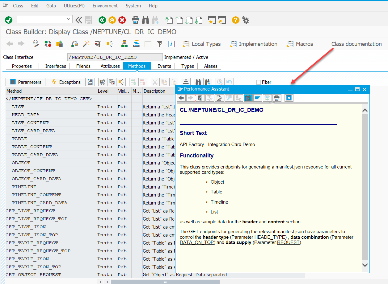 swaggerUI MethodDocumentation