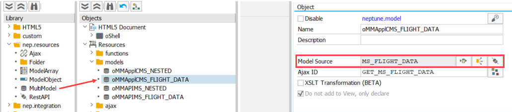 app designer multimodel ms flight data