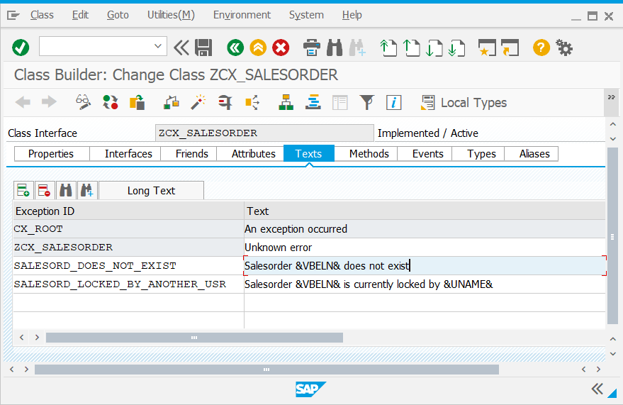 exceptionHandling Example Chain SalesOrder