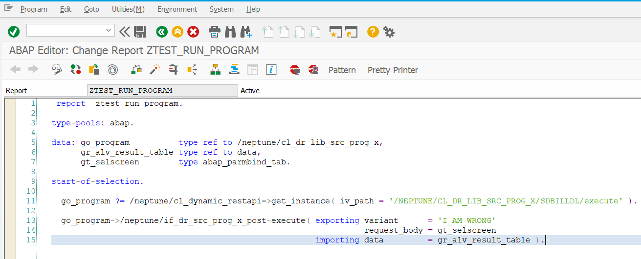 exceptionHandling Example Class ABAP